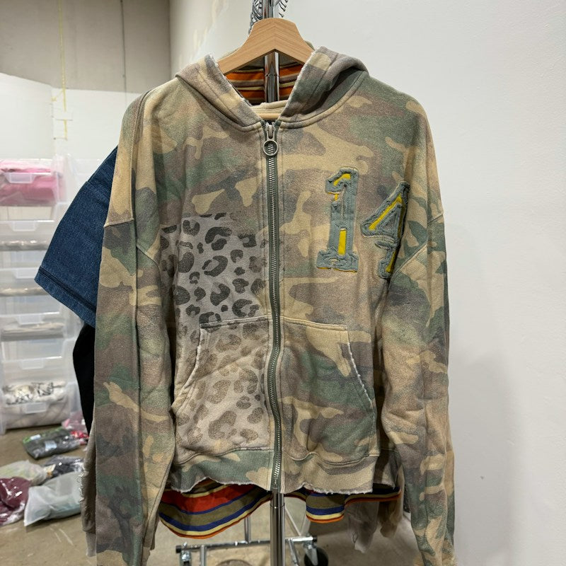 Vale Forever Cheetah Camo Zip Up