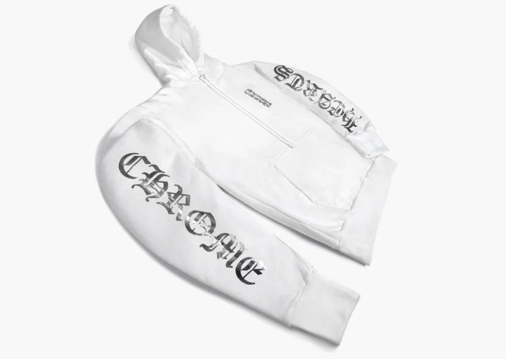 Chrome Hearts Foil Print Hoodie (WHITE)