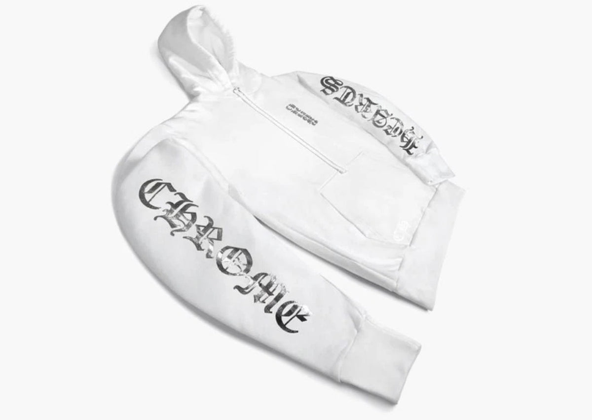 Chrome Hearts Foil Print Hoodie (WHITE)