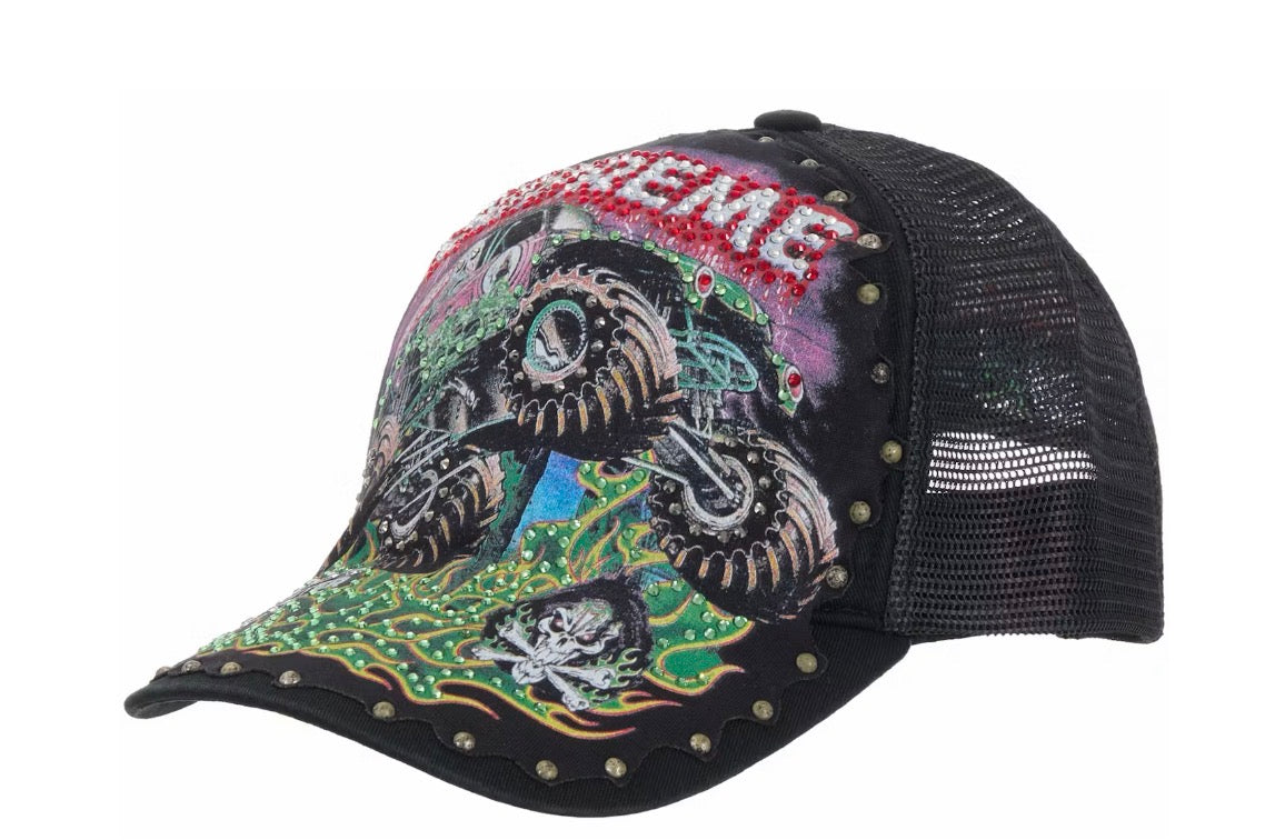 Supreme Grave Digger Mesh Back 5-Panel (BLACK)