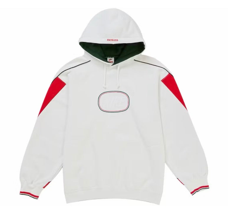 Supreme x Nike Hooded Sweatshirt - White - XLarge