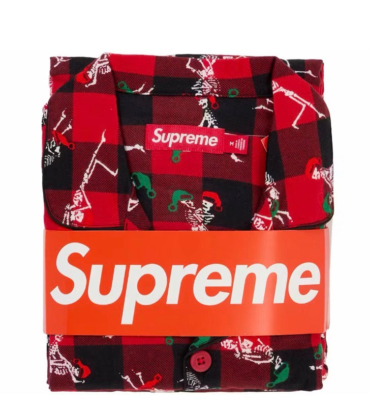 Supreme x Hanes Holiday Pajama Set – Red SZ L