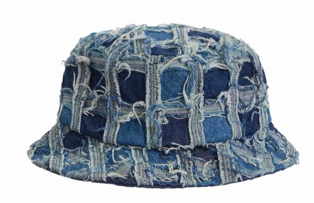 Supreme Frayed Patchwork Denim Crusher - Washed Blue -S/M (Pre-Owned)