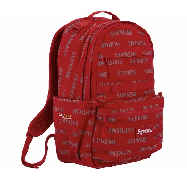 Supreme Logo Backpack FW26 – Red