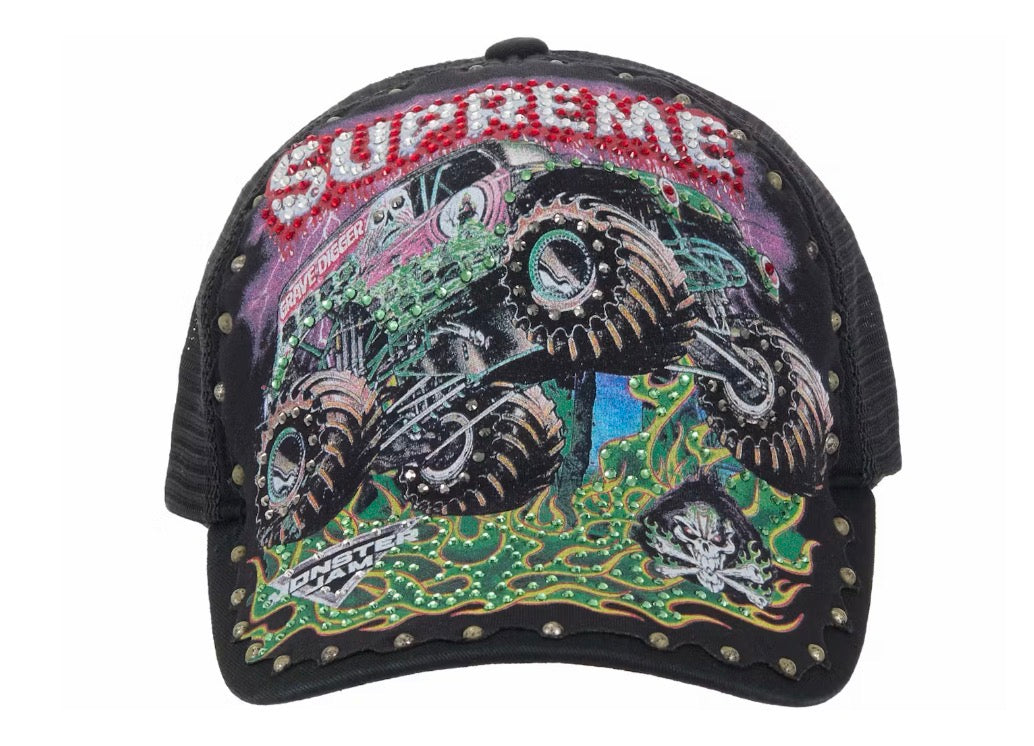 Supreme Grave Digger Mesh Back 5-Panel (BLACK)