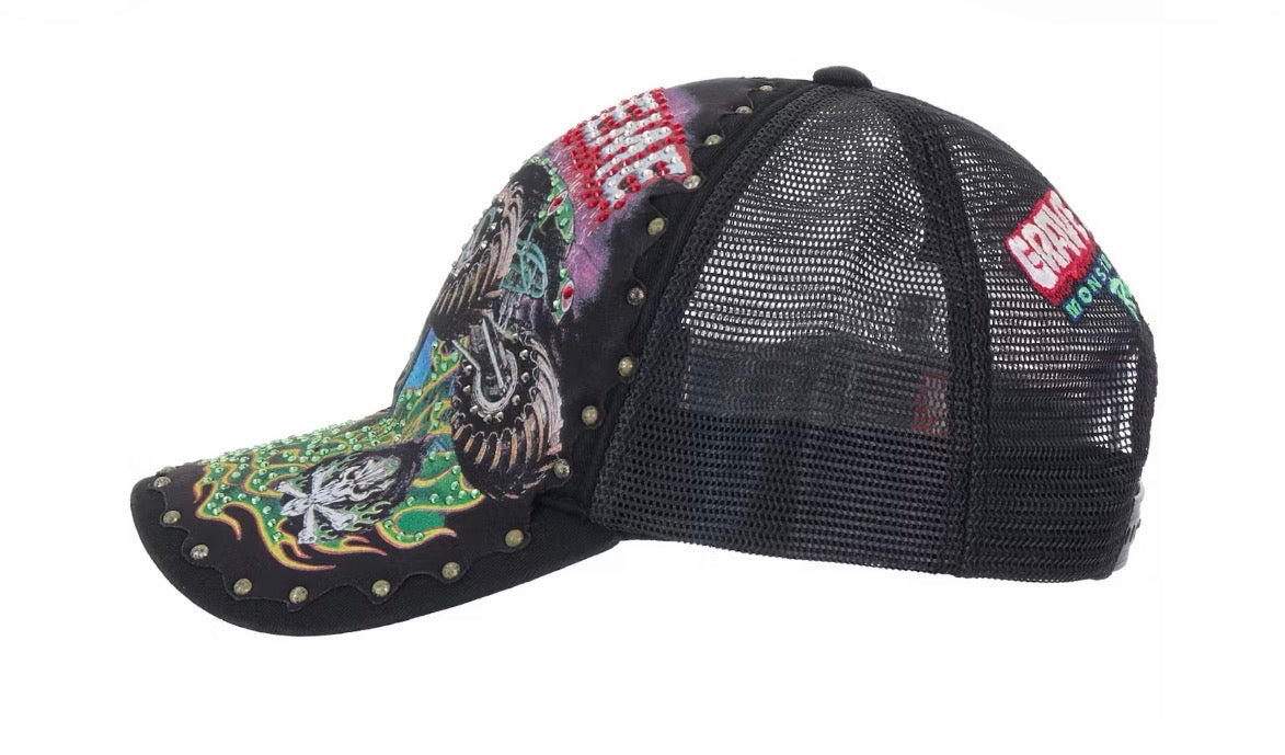 Supreme Grave Digger Mesh Back 5-Panel (BLACK)