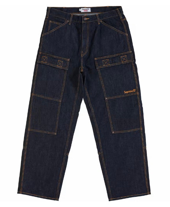 Supreme x Timberland Double Knee Denim Utility Pant – Indigo – Size 36