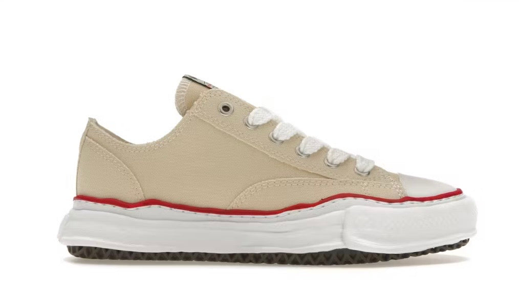 Maison Mihara Yasuhiro Peterson OG Sole Canvas Low Natural – EU 38 / US M6 – Brand New