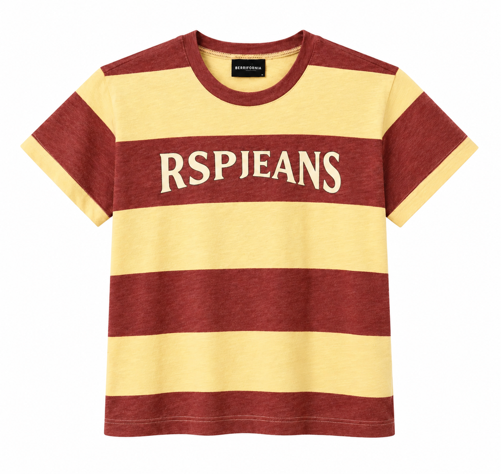 GV Gallery "M&M" Tee Burgundy/Yellow