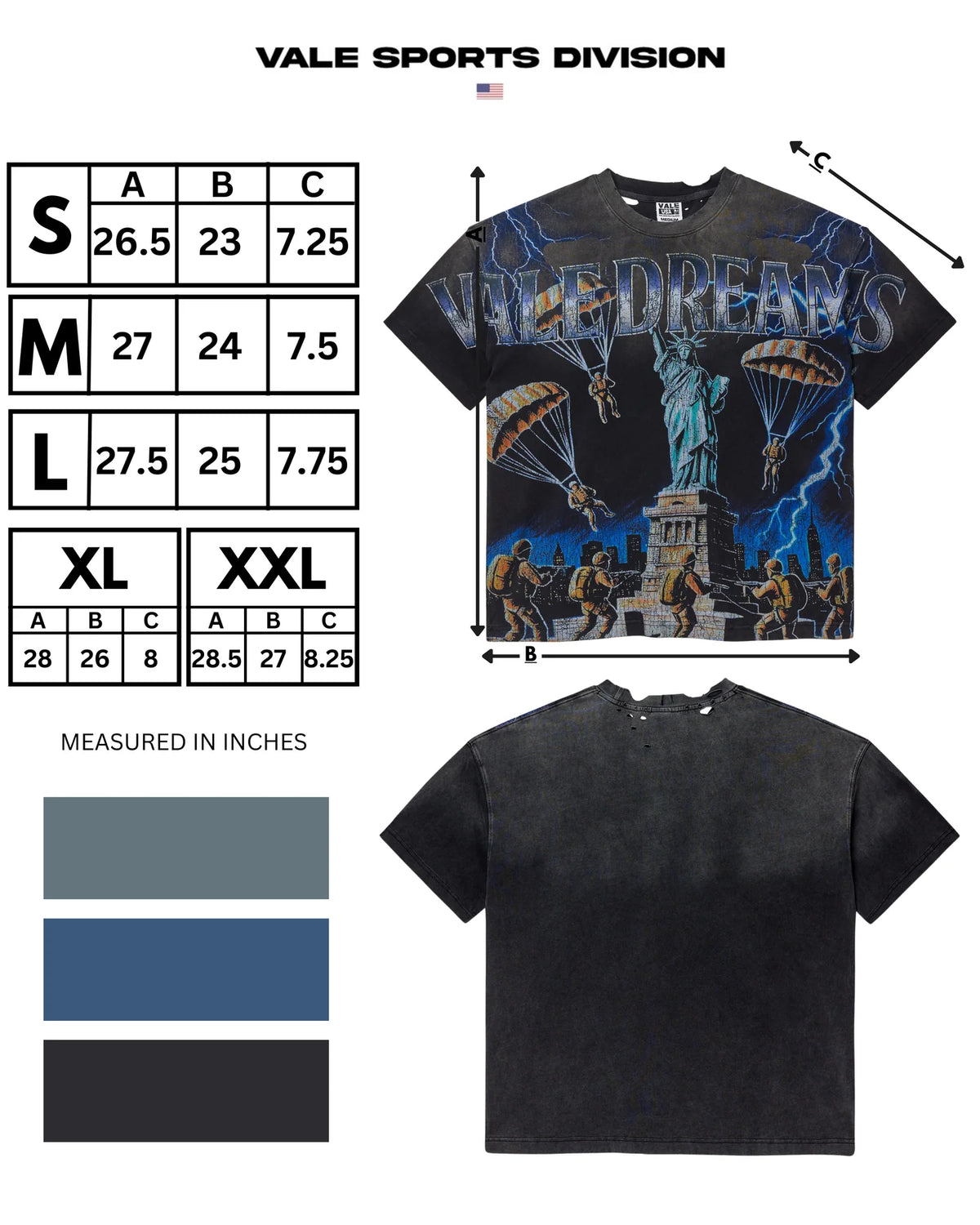 Vale Forever "NYC Invasion" Tee Black