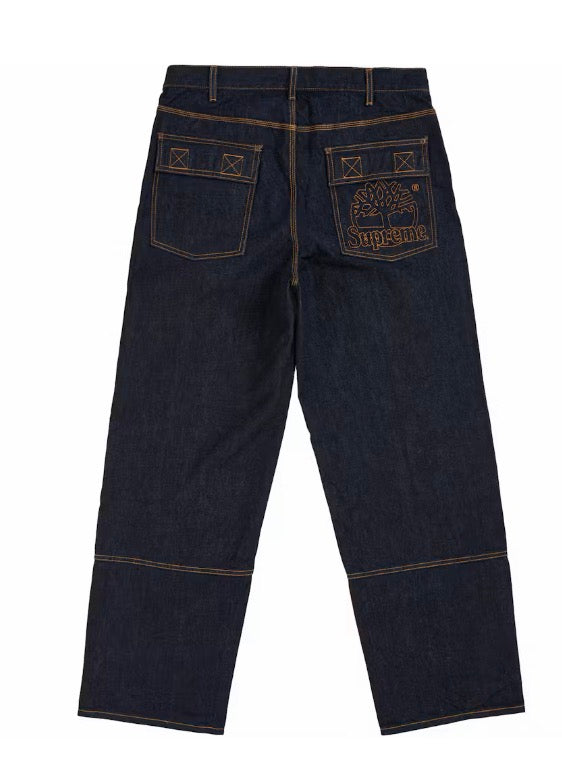 Supreme x Timberland Double Knee Denim Utility Pant – Indigo – Size 36