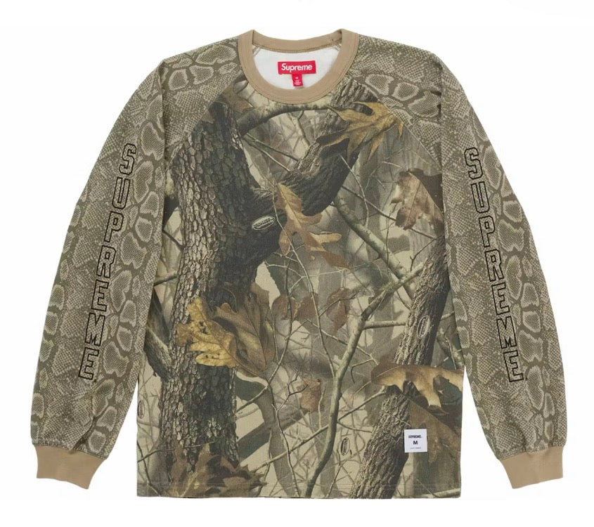 Supreme Wildlife Camo Raglan L/S Top - Realtree Hardwoods Camo - Large