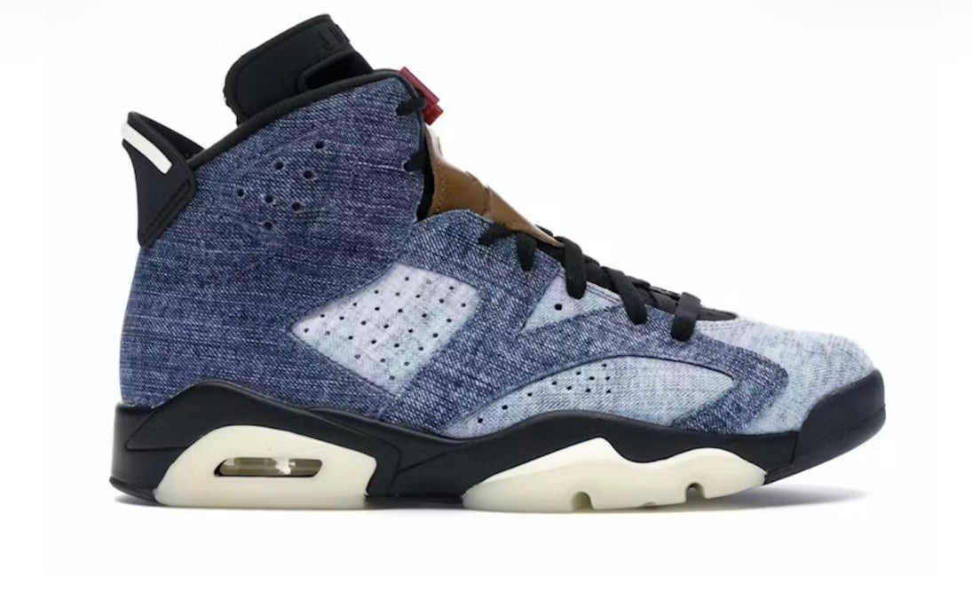 Jordan 6 Retro "Washed Denim" - Men's Size 9.5 (New)