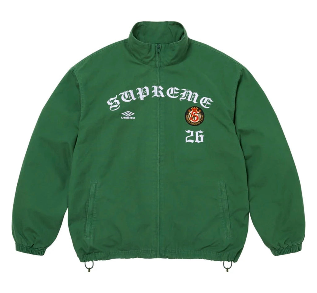 Supreme X Umbro Cotton Ripstop Track Jacket (FW26)(GREEN)