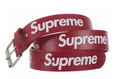Supreme Repeat Leather Belt (FW25)(RED)
