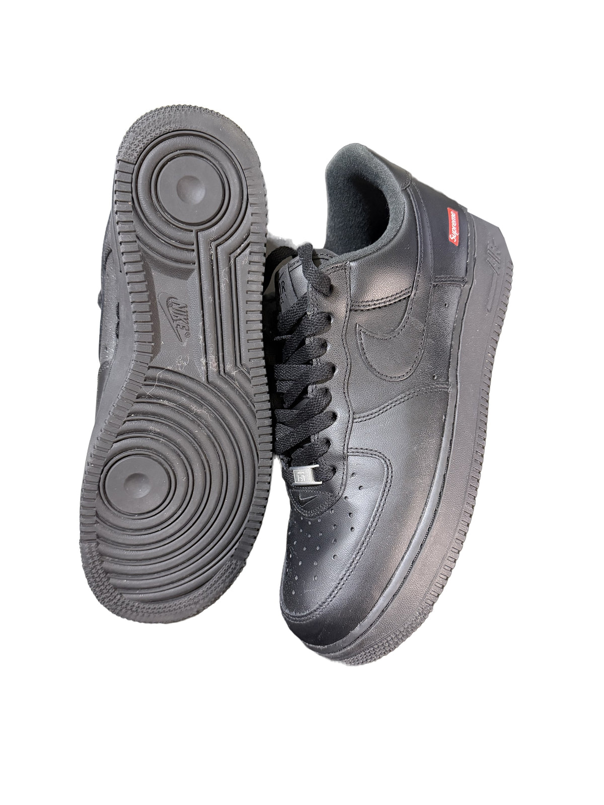 Supreme x Nike Air Force 1 Low Black - Size 9 (Pre-Owned)
