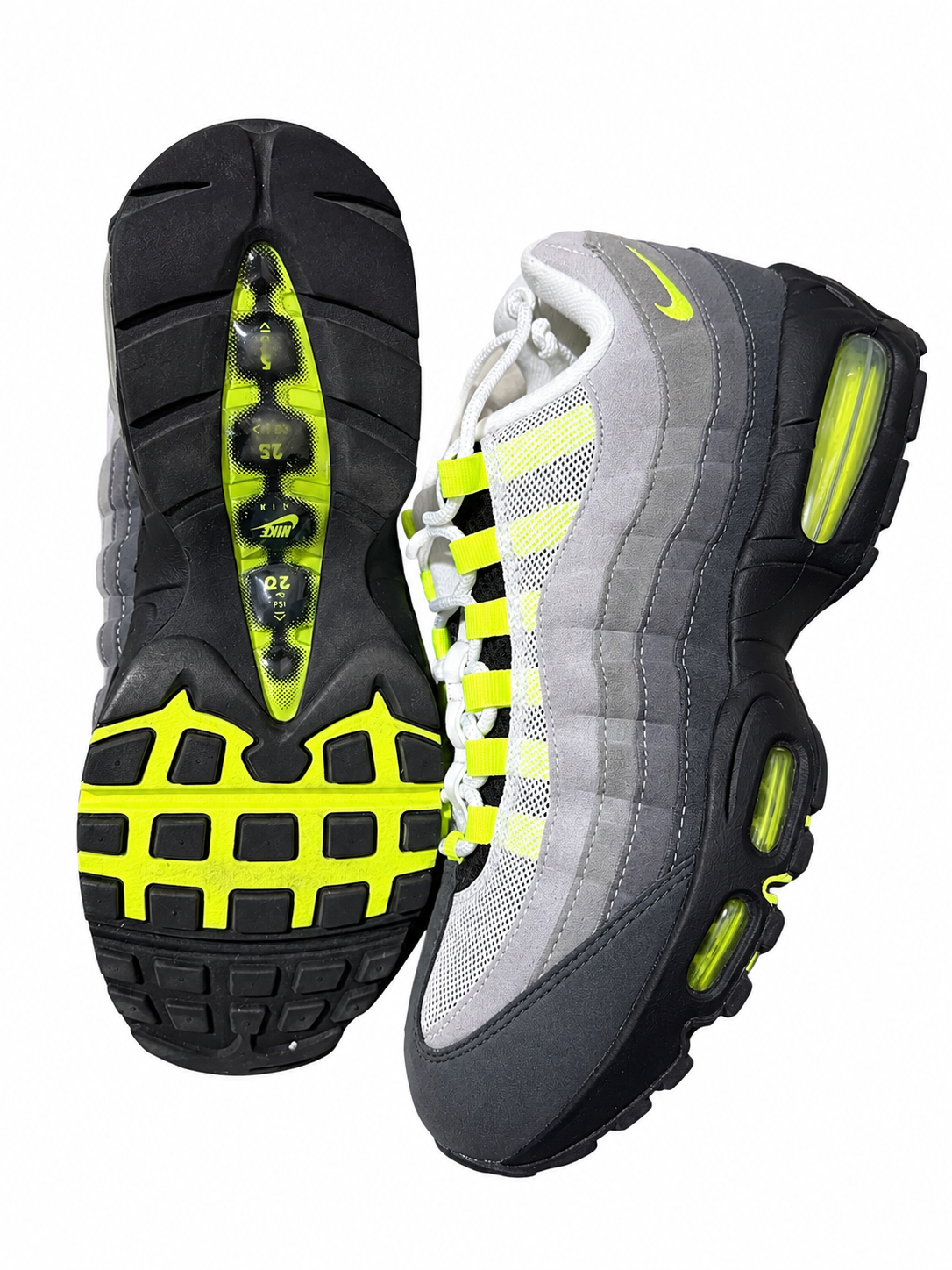 Nike Air Max 95 OG "Big Bubble Neon" – Men's Size 9.5 (Pre-Owned)