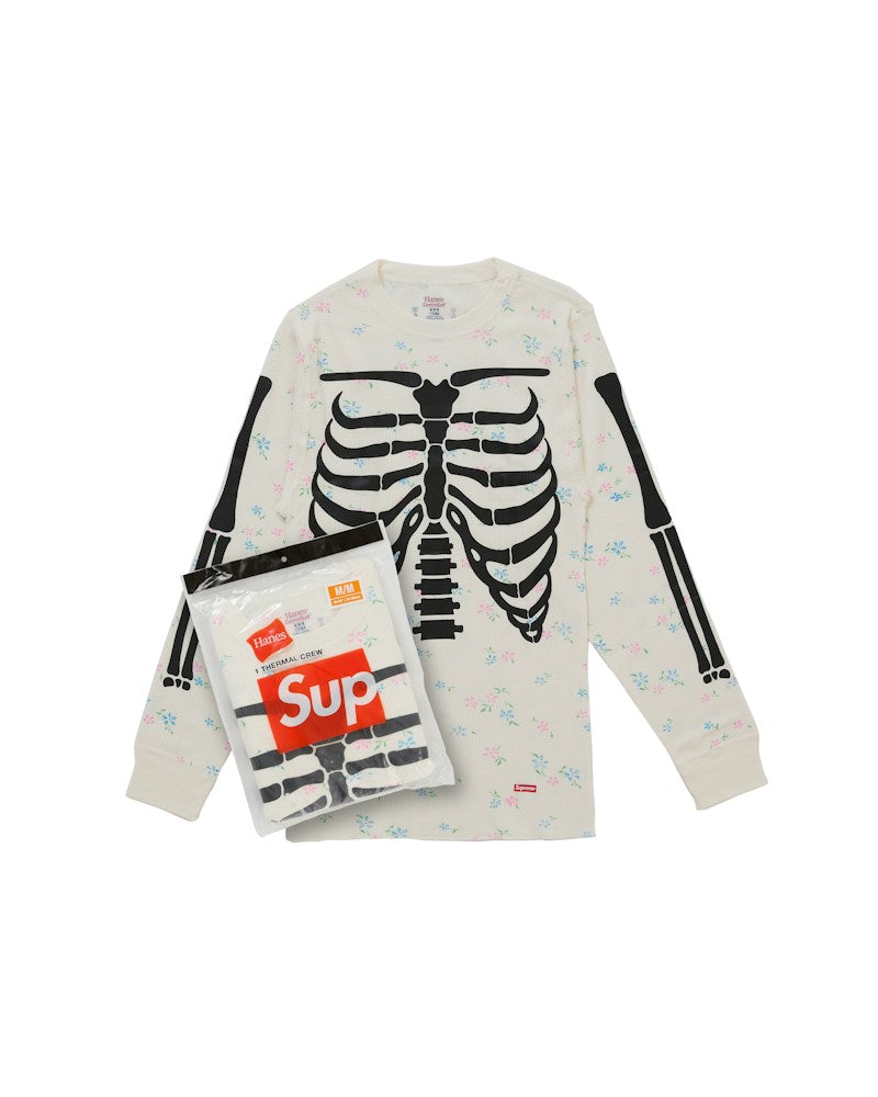 Supreme x Hanes Bones Thermal Crew (1 Pack) - Floral