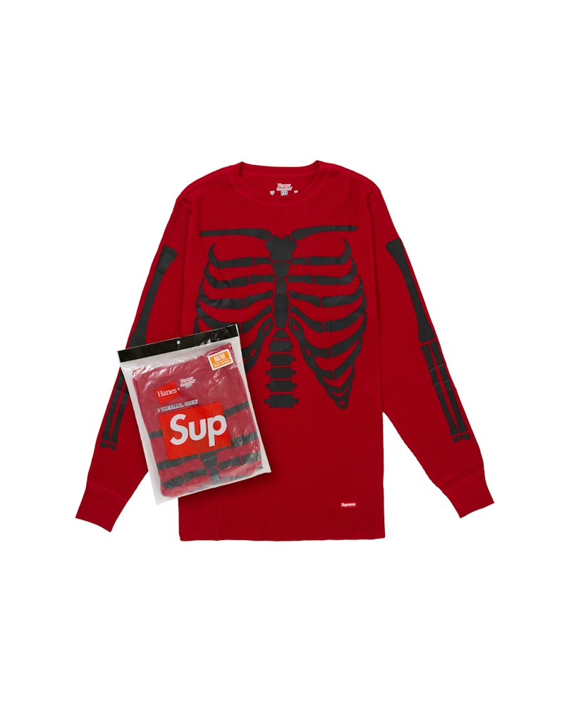 Supreme x Hanes Bones Thermal Crew (1 Pack) - Red
