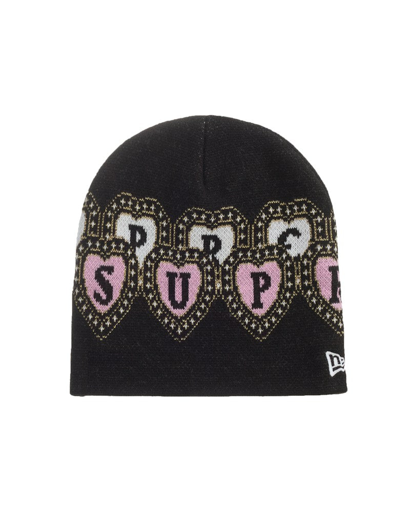 Supreme New Era Hearts Beanie - Black