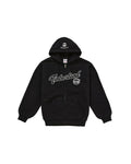 Supreme x Timberland Thermal Lined Zip Up Hooded Sweatshirt Black - front
