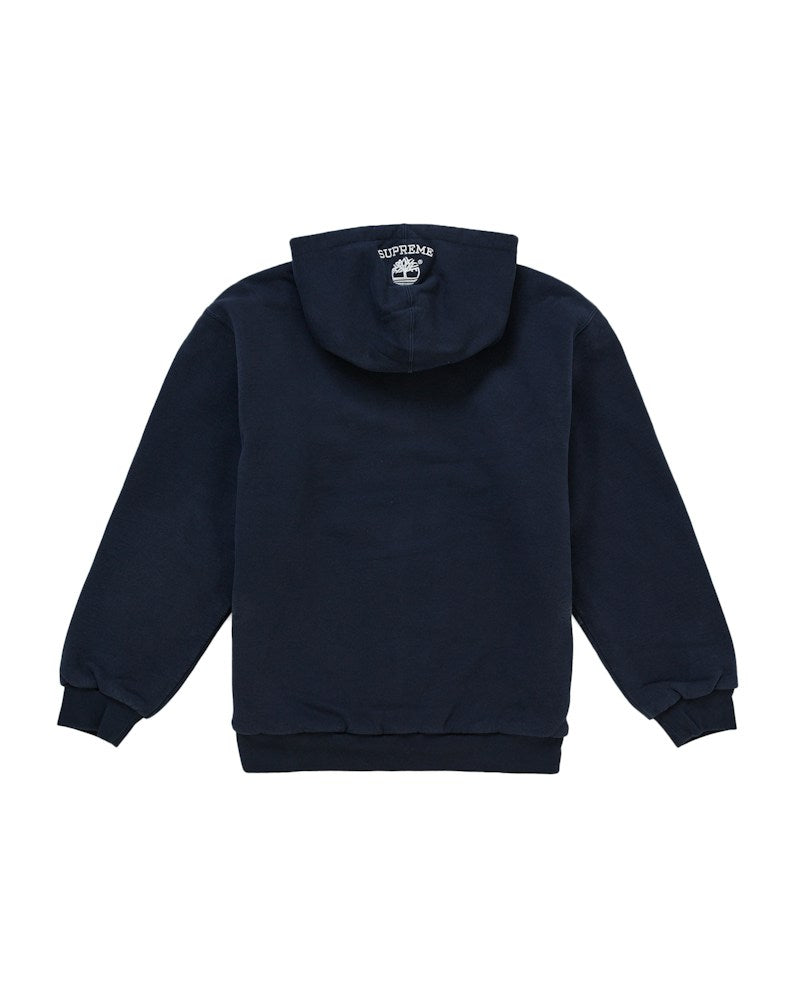 Supreme x Timberland Thermal Lined Zip Up Hooded Sweatshirt - Navy