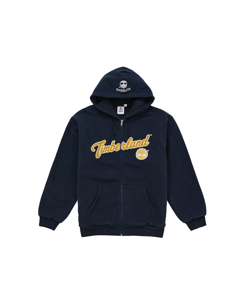 Supreme x Timberland Thermal Lined Zip Up Hooded Sweatshirt - Navy